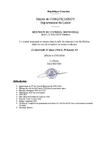 Convocation CM du 11.03.2026